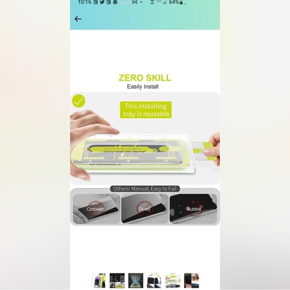 WSKEN Premium Screen Protector For iPhone 14 PRO  &  13 Pro Max 6.1" Clear 2 - Picture 5 of 5